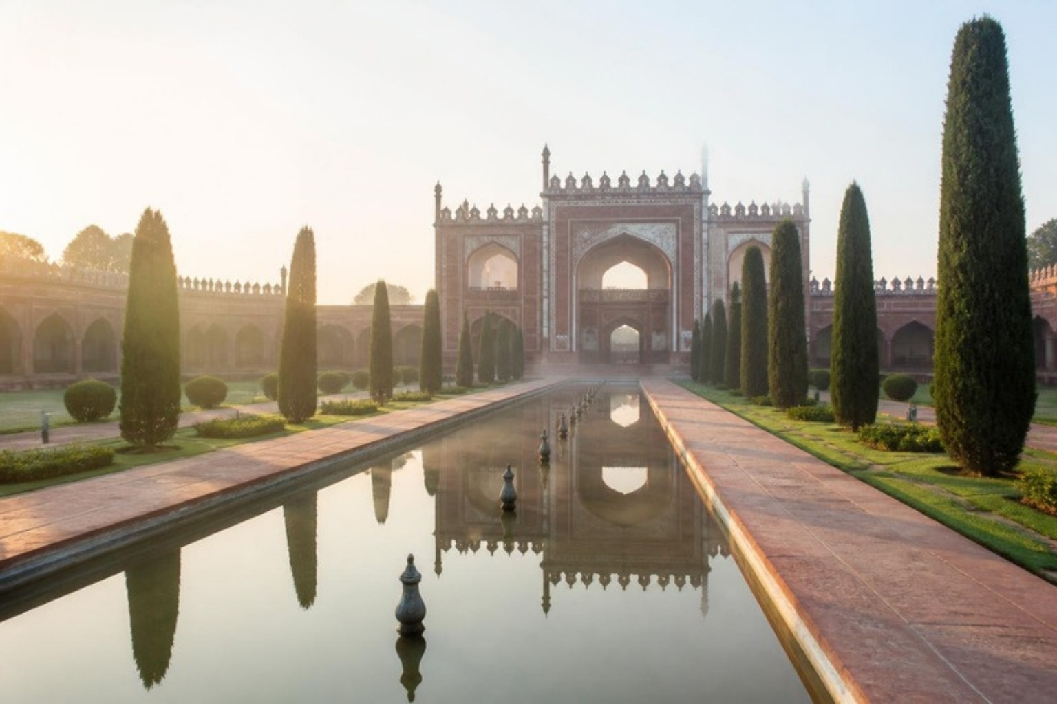 Mughal-era courtyard in Lahore